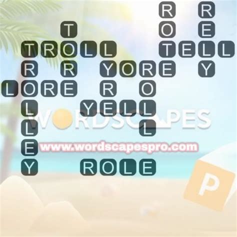 Wordscapes Level 1638, Lake 6 .